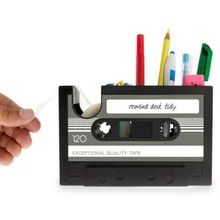 Pen Pencil Holder Cassette Tape Box Office Desktop Organizer Pen Container Storage with tape dispenser
Pen Pencil Holder Cassette Tape Box Office Desktop Organizer Pen Container Storage with tape dispenser