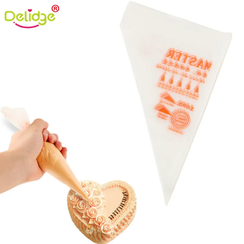 Delidge 100 pcs/set Disposable Cake Decorating Bag Baking Disposable Piping Bag Icing Nozzle Fondant Cake Cream Decorating Bag
Delidge 100 pcs/set Disposable Cake Decorating Bag Baking Disposable Piping Bag Icing Nozzle Fondant Cake Cream Decorating Bag