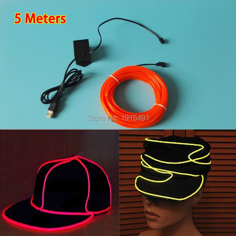 DC-5V USB Inverter Flexible LED Neon Holiday Lighting Decor 3.2mm 5Meters EL Wire Car Interior Decoration
DC-5V USB Inverter Flexible LED Neon Holiday Lighting Decor 3.2mm 5Meters EL Wire Car Interior Decoration