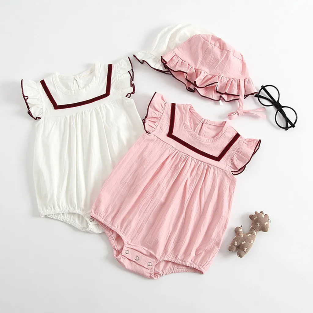 Cute Baby Outfits 0-24M Toddler Baby Girl Ruffle Romper Sunsuit Hat Newborn Carters Baby Girl Summer clothes set bebek giyim
Cute Baby Outfits 0-24M Toddler Baby Girl Ruffle Romper Sunsuit Hat Newborn Carters Baby Girl Summer clothes set bebek giyim