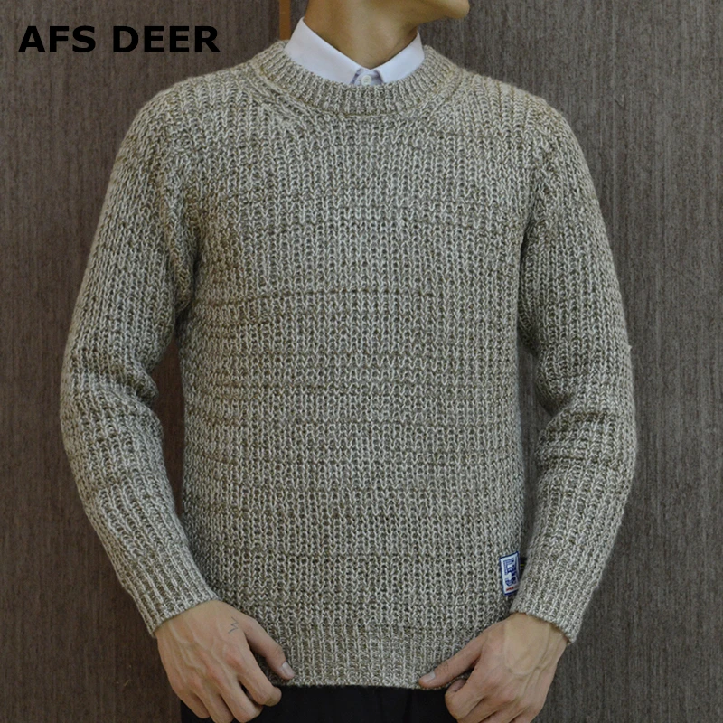 Brands knitting sweater Men's Pullover coarse Wool Sweater O-Neck Cotton Jumpers 2017 New Causal Solid Male Sweater For Winter
Brands knitting sweater Men's Pullover coarse Wool Sweater O-Neck Cotton Jumpers 2017 New Causal Solid Male Sweater For Winter