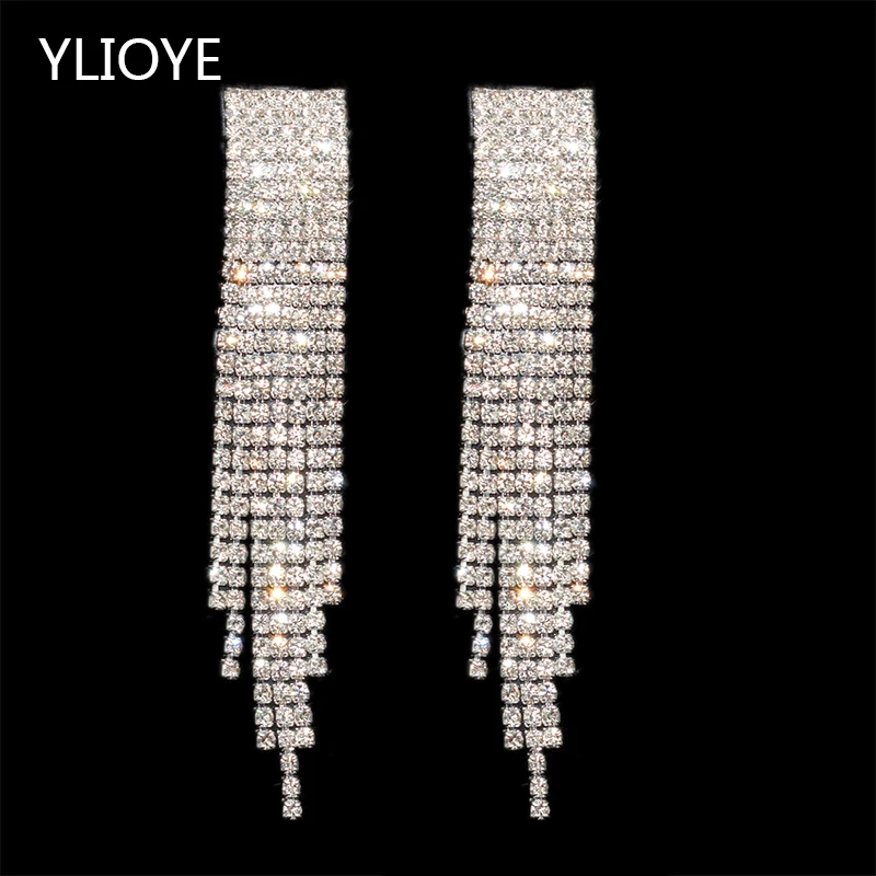 YLIOYE Fashion luxurious Crystal Earrings AB drill Rhinestone long Drop Earrings For Woman Girl Gifts wedding Jewelry Wholesale
YLIOYE Fashion luxurious Crystal Earrings AB drill Rhinestone long Drop Earrings For Woman Girl Gifts wedding Jewelry Wholesale
