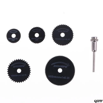 6Pcs Drill Accessories HSS Mini Circular Saw Blades Power Tools Wood Cutting Disc Grinding Wheel Set for Dremel Tools Jun20
6Pcs Drill Accessories HSS Mini Circular Saw Blades Power Tools Wood Cutting Disc Grinding Wheel Set for Dremel Tools Jun20