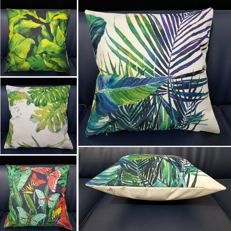 Sofa Decorative Tropical Butterfly Plants Green Leaves Printed Cushion Cover Cotton Linen Living Room Home Square Pillow Case
Sofa Decorative Tropical Butterfly Plants Green Leaves Printed Cushion Cover Cotton Linen Living Room Home Square Pillow Case