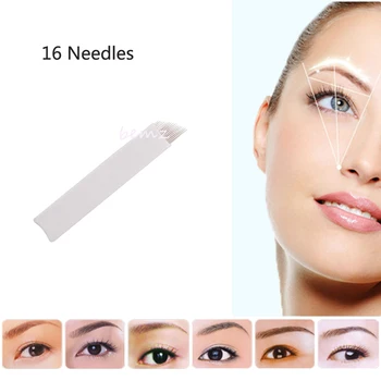 10 PCS 16Pin Permanent Makeup Manual Eyebrow Tattoo Needles Blade For 3D Embroidery Microblading Tattoo Pen Machine
10 PCS 16Pin Permanent Makeup Manual Eyebrow Tattoo Needles Blade For 3D Embroidery Microblading Tattoo Pen Machine