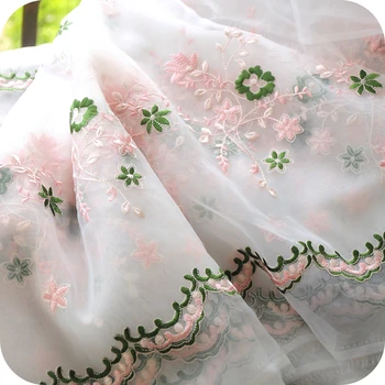 130*100cm organza flower embroidery lace fabric embroidery Wedding Dress Tulle Skirt Material fabrics for patchwork
130*100cm organza flower embroidery lace fabric embroidery Wedding Dress Tulle Skirt Material fabrics for patchwork