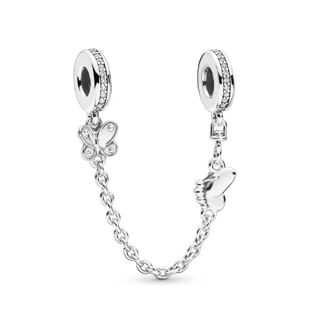 2019 Spring 925 Sterling Silver Bead Decorative Butterflies Safety Chain Charm Fit Original Pandora Bangle Bracelet Diy Jewelry
2019 Spring 925 Sterling Silver Bead Decorative Butterflies Safety Chain Charm Fit Original Pandora Bangle Bracelet Diy Jewelry