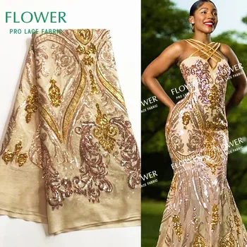 Gold Sequins Net Lace Fabric 2019 Classical Sequined Embroidered Mesh Tulle Lace Wedding Prom Dresses Material African Fabrics
Gold Sequins Net Lace Fabric 2019 Classical Sequined Embroidered Mesh Tulle Lace Wedding Prom Dresses Material African Fabrics