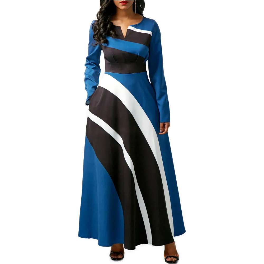 Stripes Dress Women Plus Sizes 4XL 5XL Geometric Contrast Color Tunic Evening Party Maxi Dresses Office Ladies Formal Clothes
Stripes Dress Women Plus Sizes 4XL 5XL Geometric Contrast Color Tunic Evening Party Maxi Dresses Office Ladies Formal Clothes