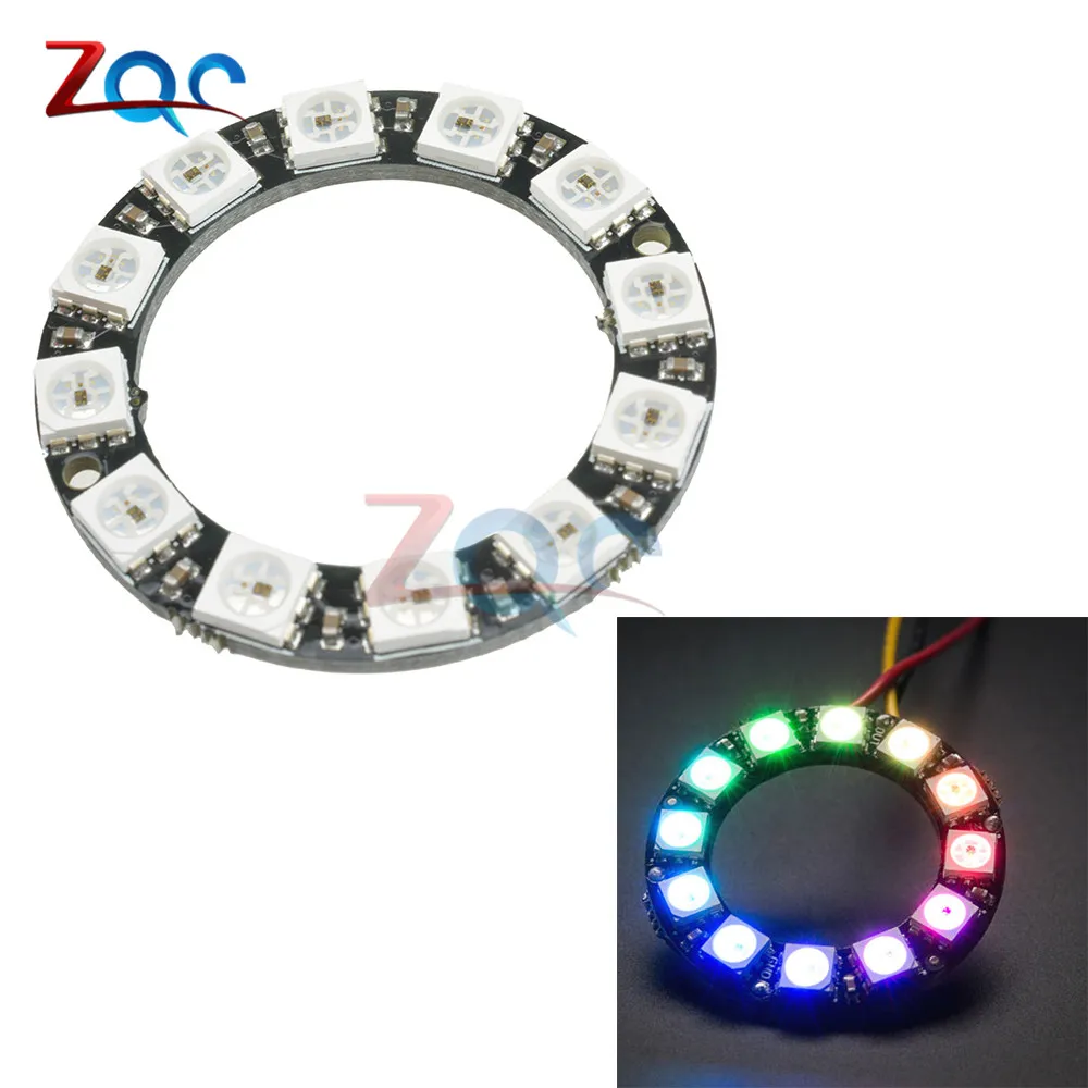 WS2812B RGB LED Ring 12 Bits WS2812 5050 RGB LED With Integrated Driver Module For Arduino
WS2812B RGB LED Ring 12 Bits WS2812 5050 RGB LED With Integrated Driver Module For Arduino