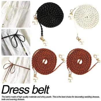 National Style New fashion decorative beaded belt knit pearl belt women's stretch simple ladies belt dress 6 color optional
National Style New fashion decorative beaded belt knit pearl belt women's stretch simple ladies belt dress 6 color optional