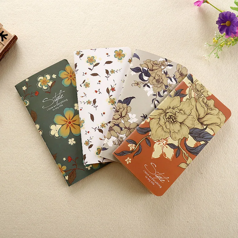 Vintage Flower Design Mini Notebook Diary Memos 48K Soft Copybook Paper Note Book for School Office Gift Promotion Stationery
Vintage Flower Design Mini Notebook Diary Memos 48K Soft Copybook Paper Note Book for School Office Gift Promotion Stationery