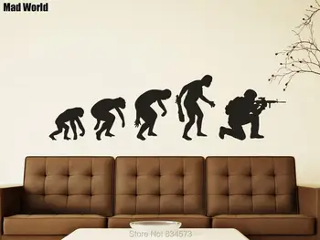 Mad World-EVOLUTION OF MAN SOLDIER Wall Art Stickers Wall Decals Home DIY Decoration Removable Room Decor Wall Stickers
Mad World-EVOLUTION OF MAN SOLDIER Wall Art Stickers Wall Decals Home DIY Decoration Removable Room Decor Wall Stickers