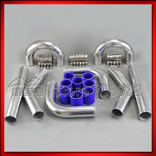 Univesal Turbo Chrome 2.5" 64mm Aluminum Intercooler Piping Pipe + T Clamp + Silicone Hoses Kit
Univesal Turbo Chrome 2.5" 64mm Aluminum Intercooler Piping Pipe + T Clamp + Silicone Hoses Kit