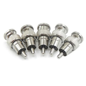 5 pcs/set BNC Male to RCA Male Coax Connector Adapter Cable Coupler for CCTV Camera
5 pcs/set BNC Male to RCA Male Coax Connector Adapter Cable Coupler for CCTV Camera