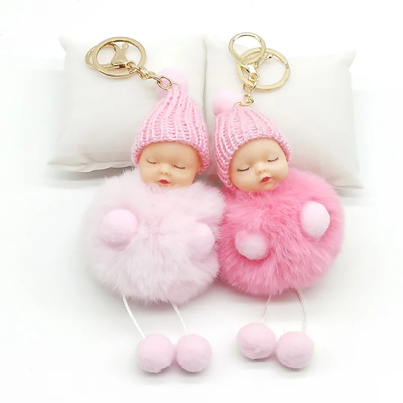 Fashion Fur Ball Doll Keychain Sleeping Baby Foot and Hand Doll Pompom Rabbit Fur Key Chain Car Keyring Key Holder Charm Jewelry
Fashion Fur Ball Doll Keychain Sleeping Baby Foot and Hand Doll Pompom Rabbit Fur Key Chain Car Keyring Key Holder Charm Jewelry