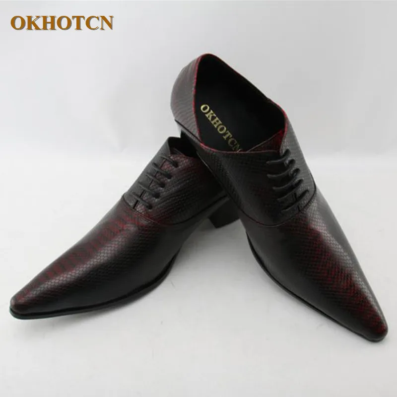 Hot Fashion Men Shoes Dressing Serpentine Pointed Toe Elegant Genuine Leather Oxford Shoes Lace-up Brand Shoes Man Zapatillas
Hot Fashion Men Shoes Dressing Serpentine Pointed Toe Elegant Genuine Leather Oxford Shoes Lace-up Brand Shoes Man Zapatillas