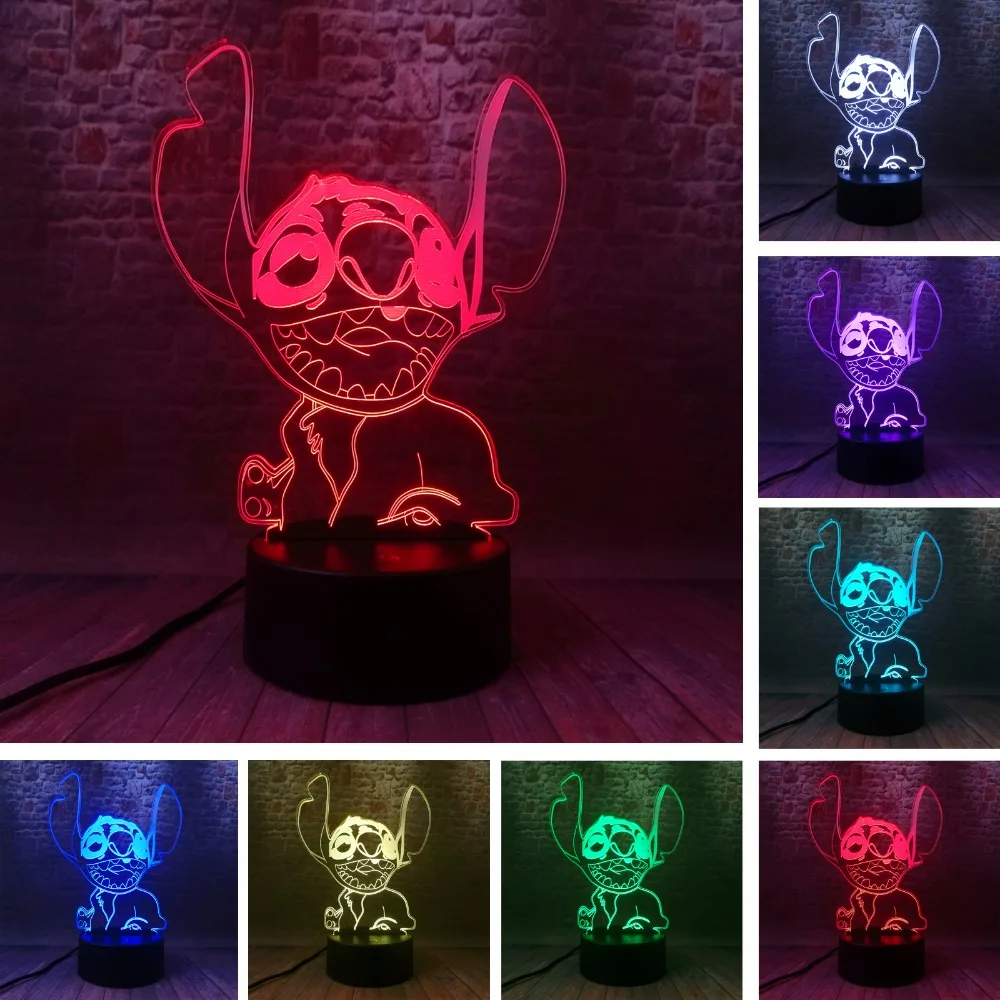 Amroe New Novelty Cartoon Cute Stitch Lovely Happy Figures 7 Color Change Night Light Bedside Decor Child Kids Xmas Toys Gifts
Amroe New Novelty Cartoon Cute Stitch Lovely Happy Figures 7 Color Change Night Light Bedside Decor Child Kids Xmas Toys Gifts