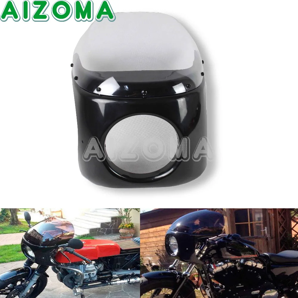Cafe Racer 7'' Front Headlight Fairing w/ Windshield Kit For Yamaha Suzuki Honda Bonneville Scrambler Custom Retro Headlamp Cowl
Cafe Racer 7'' Front Headlight Fairing w/ Windshield Kit For Yamaha Suzuki Honda Bonneville Scrambler Custom Retro Headlamp Cowl