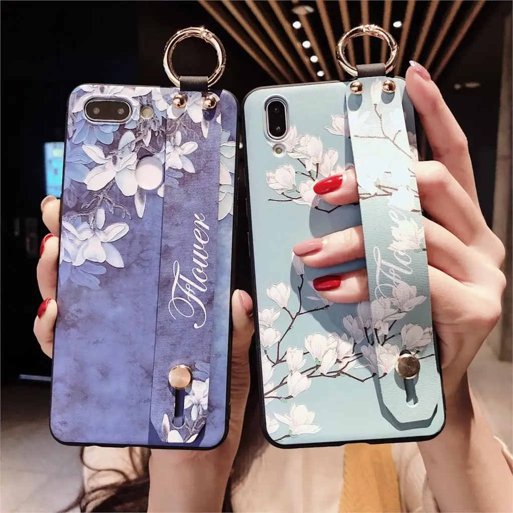 3D Emboss Magnolia Flower Wrist Strap Hand Band Case For Samsung Galaxy S10 Lite S9 S8 Plus Note 9 Cover Finger Ring Stand Capa
3D Emboss Magnolia Flower Wrist Strap Hand Band Case For Samsung Galaxy S10 Lite S9 S8 Plus Note 9 Cover Finger Ring Stand Capa