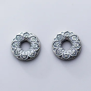 18mm Vintage Craft 925 Sterling Safety Buckle Charms Buddhism Round Connector Pendants DIY Jewelry Making Fine Necklace Chocker
18mm Vintage Craft 925 Sterling Safety Buckle Charms Buddhism Round Connector Pendants DIY Jewelry Making Fine Necklace Chocker