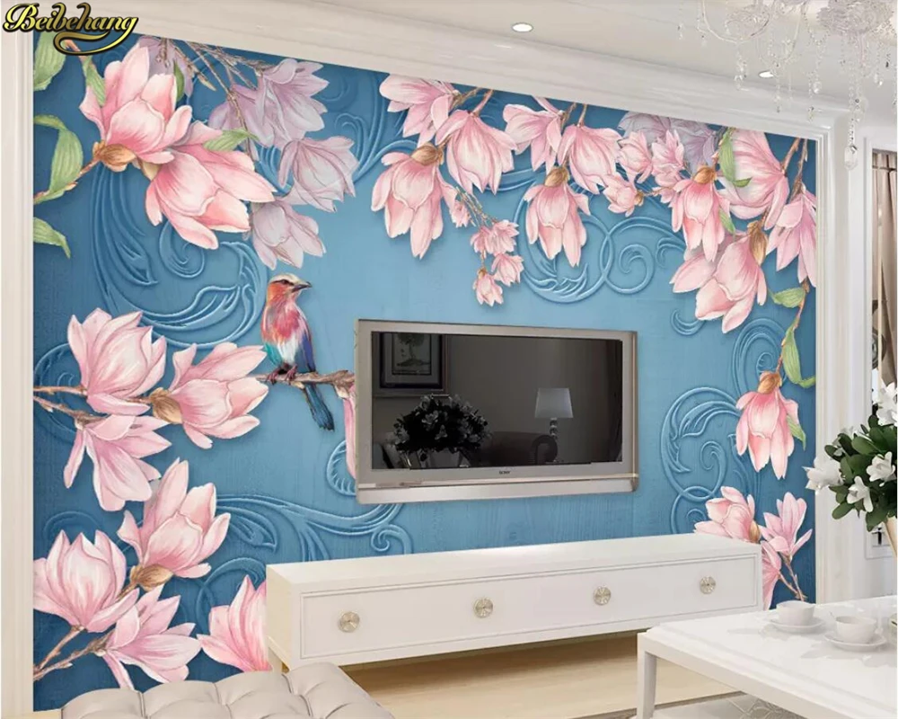 beibehang Custom Photo Wallpaper Mural European Magnolia and Bird Garden Wind wall papers home decor papel de parede 3d
beibehang Custom Photo Wallpaper Mural European Magnolia and Bird Garden Wind wall papers home decor papel de parede 3d