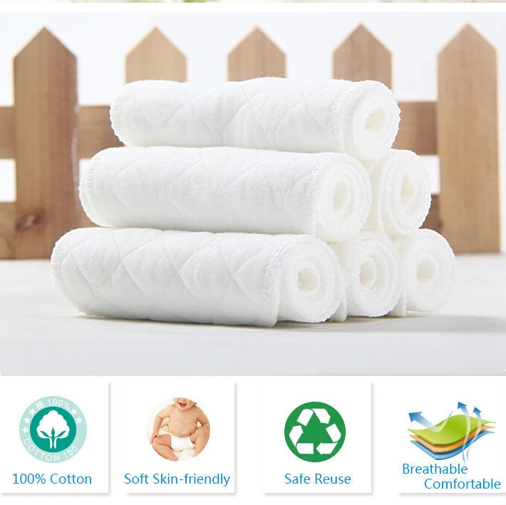 20 pcs Super Absorbency Baby Nappy Inserts Cotton Washable reusable Baby diapers inserts microfiber 3 Layers Baby Cloth Diapers
20 pcs Super Absorbency Baby Nappy Inserts Cotton Washable reusable Baby diapers inserts microfiber 3 Layers Baby Cloth Diapers