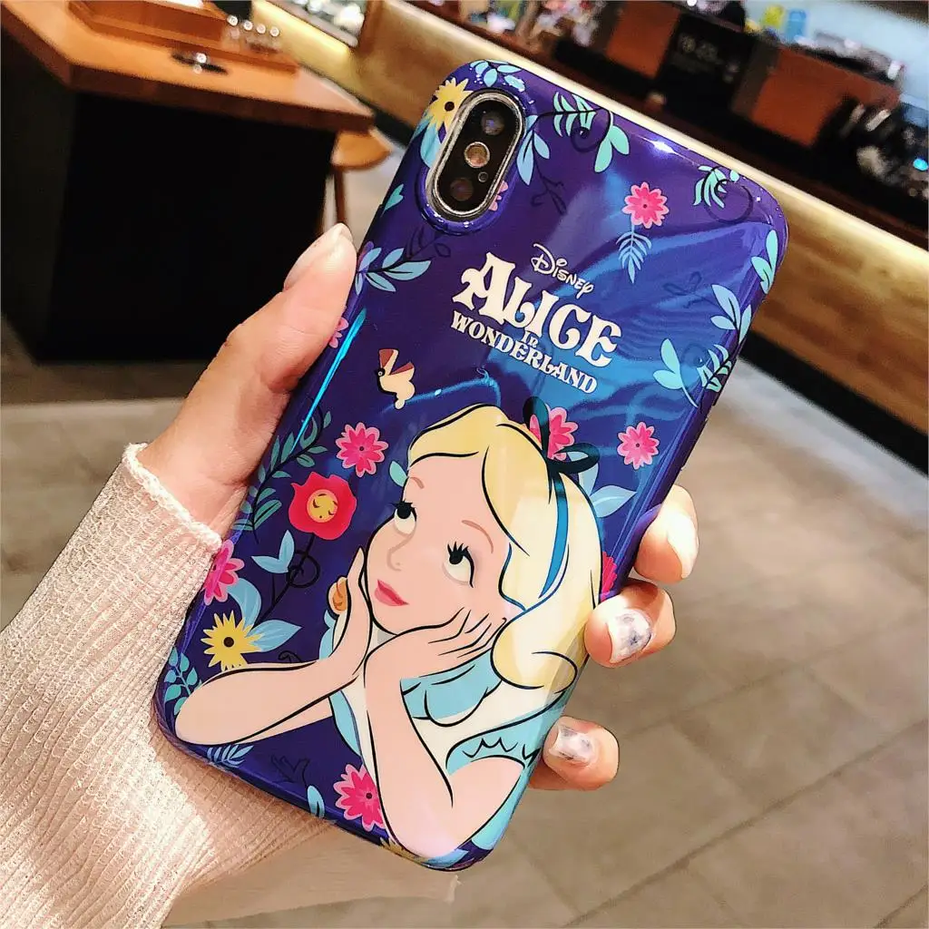 RLENDA Fashion Cartoon Alice Princess Case for iPhone X XR XS Max 8 7 6S 6 Plus Soft TPU IMD Blu-ray Cover Cases Cover Coque
RLENDA Fashion Cartoon Alice Princess Case for iPhone X XR XS Max 8 7 6S 6 Plus Soft TPU IMD Blu-ray Cover Cases Cover Coque