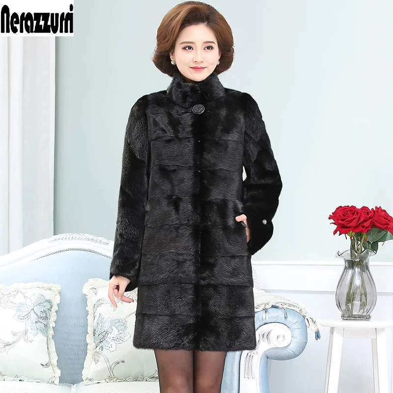 Nerazzurri Real Mink Fur Coat Women Long Sleeve Natural Fur Jacket Black Luxury Plus Size Russian Whole Mink Coats 5xl 6xl 7xl
Nerazzurri Real Mink Fur Coat Women Long Sleeve Natural Fur Jacket Black Luxury Plus Size Russian Whole Mink Coats 5xl 6xl 7xl