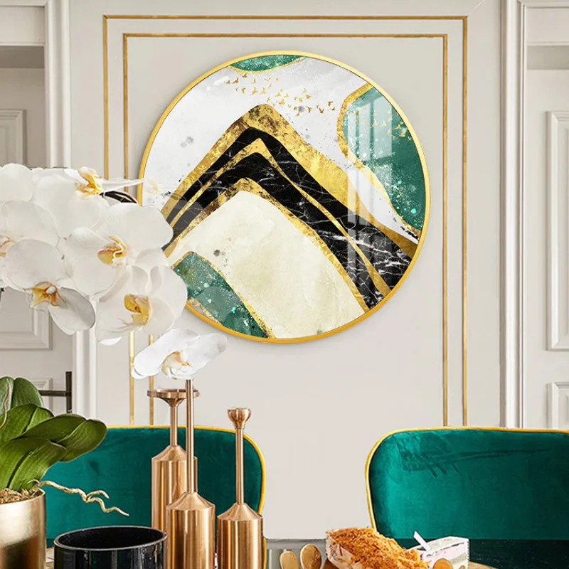 Living room sofa background wall painting Abstract metal mural Round restaurant bedroom Crystal porcelain decorative painting
Living room sofa background wall painting Abstract metal mural Round restaurant bedroom Crystal porcelain decorative painting