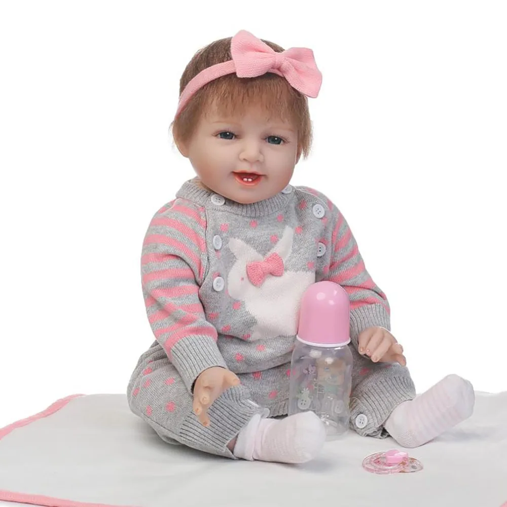 Hot! OCDAY 55CM Reborn Baby Doll Toy Cloth Body Soft Silicone Kids Playmate Gift For Girls Baby Alive Soft Toys Doll Bebe Kids
Hot! OCDAY 55CM Reborn Baby Doll Toy Cloth Body Soft Silicone Kids Playmate Gift For Girls Baby Alive Soft Toys Doll Bebe Kids