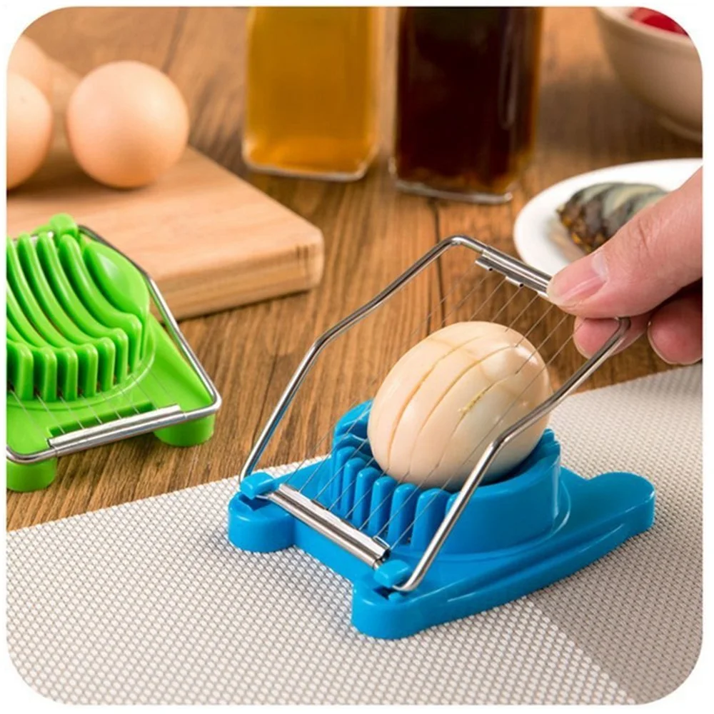 

1pcs Stainless Steel Egg Slicer Section Cutter Mushroom Tomato Cutter Multi functional Egg Knife Kitchen Tool