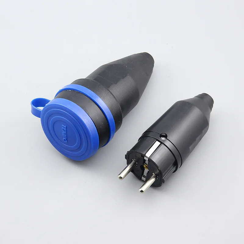 1Pair EU Waterproof IP44 Round 2Pin Electric Power Male Schuko Plug Rewireable Socket Outlet Adaptor Extension Cord Connector
1Pair EU Waterproof IP44 Round 2Pin Electric Power Male Schuko Plug Rewireable Socket Outlet Adaptor Extension Cord Connector