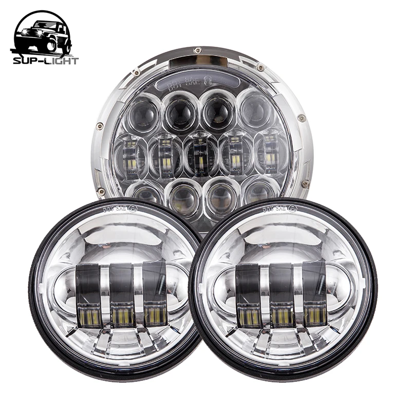 7" Chrome for Harley Led Headlight Auxiliary Lamp Led Light Bulb + 2Pcs 4.5 Inch 30W LED Motorcycle Fog Light
7" Chrome for Harley Led Headlight Auxiliary Lamp Led Light Bulb + 2Pcs 4.5 Inch 30W LED Motorcycle Fog Light
