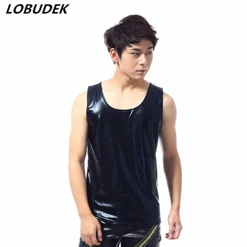 male vest costume Black PU leather Waistcoat Nightclub DJ dancer singer performance Costume Bar Hip-Hop Jazz DS Show Stage Wear
male vest costume Black PU leather Waistcoat Nightclub DJ dancer singer performance Costume Bar Hip-Hop Jazz DS Show Stage Wear