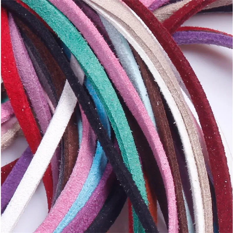 4mm Flat Faux Suede Korean Velvet Leather Cord string Rope Thread Lace Findings Diy Jewelry Bracelet Necklace Accessories Tapes
4mm Flat Faux Suede Korean Velvet Leather Cord string Rope Thread Lace Findings Diy Jewelry Bracelet Necklace Accessories Tapes