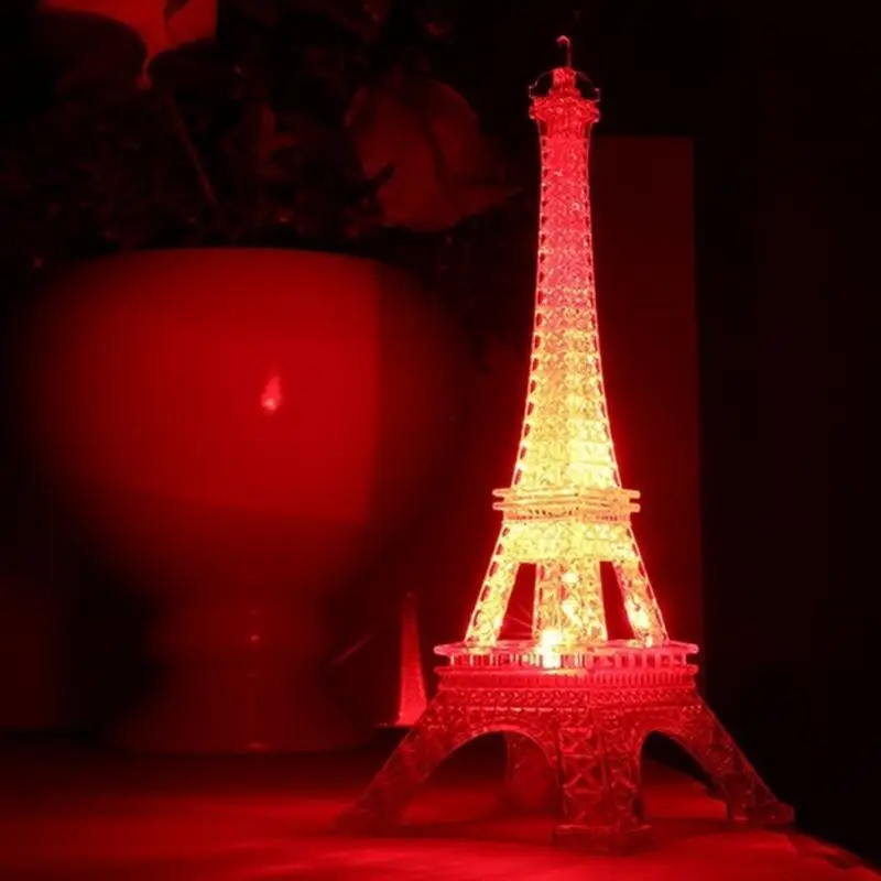 Colorful 3D lamp LED Night Light The Eiffel Tower 3D Illusion Night Lamp Table Desk Lamp Home Lighting
Colorful 3D lamp LED Night Light The Eiffel Tower 3D Illusion Night Lamp Table Desk Lamp Home Lighting