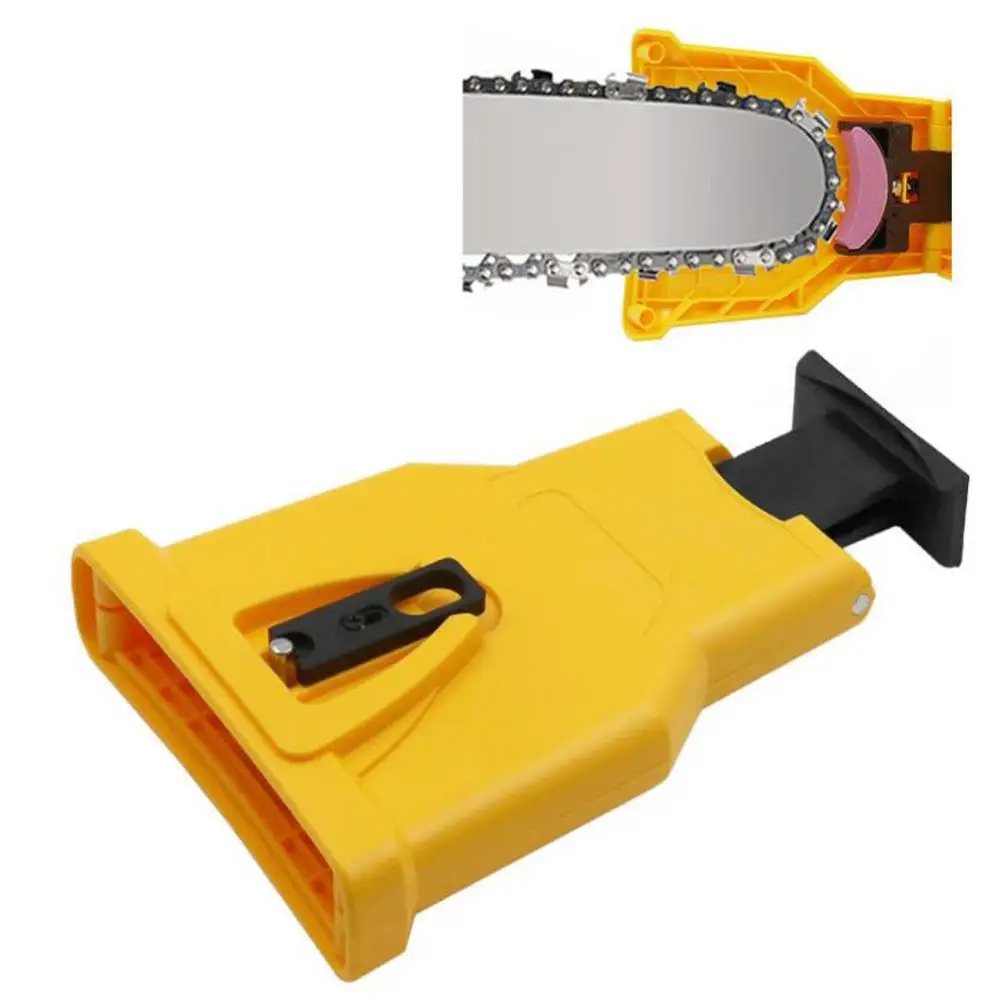 

Yellow Portable Proprietary Chainsaw Saw Chain Sharpener Fast-Sharpening Stone Grinder Tools For Woodworking XF30