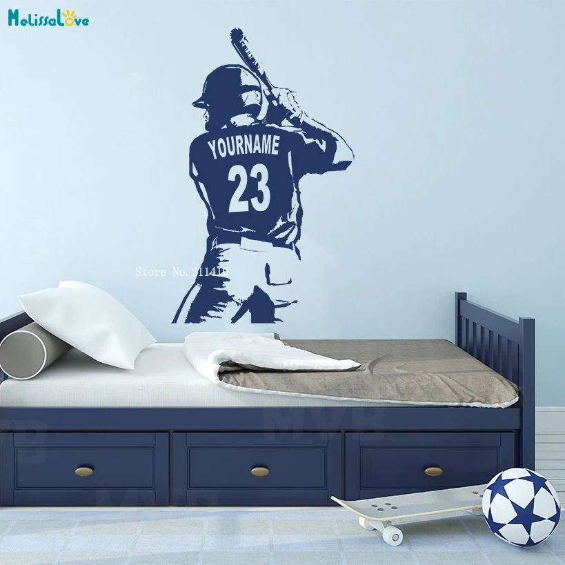 Custom Name and Number Baseball Wall sticker Ready to Hit the Ball Personalized Home Decor For Kids Boy Room Art Murals YT926
Custom Name and Number Baseball Wall sticker Ready to Hit the Ball Personalized Home Decor For Kids Boy Room Art Murals YT926