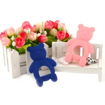 Safe silicone Baby Teether Toys Pacifier Newborn Baby Food Grade Bears Children Chewing Training Toys Kid Food Grade BQA Free
Safe silicone Baby Teether Toys Pacifier Newborn Baby Food Grade Bears Children Chewing Training Toys Kid Food Grade BQA Free