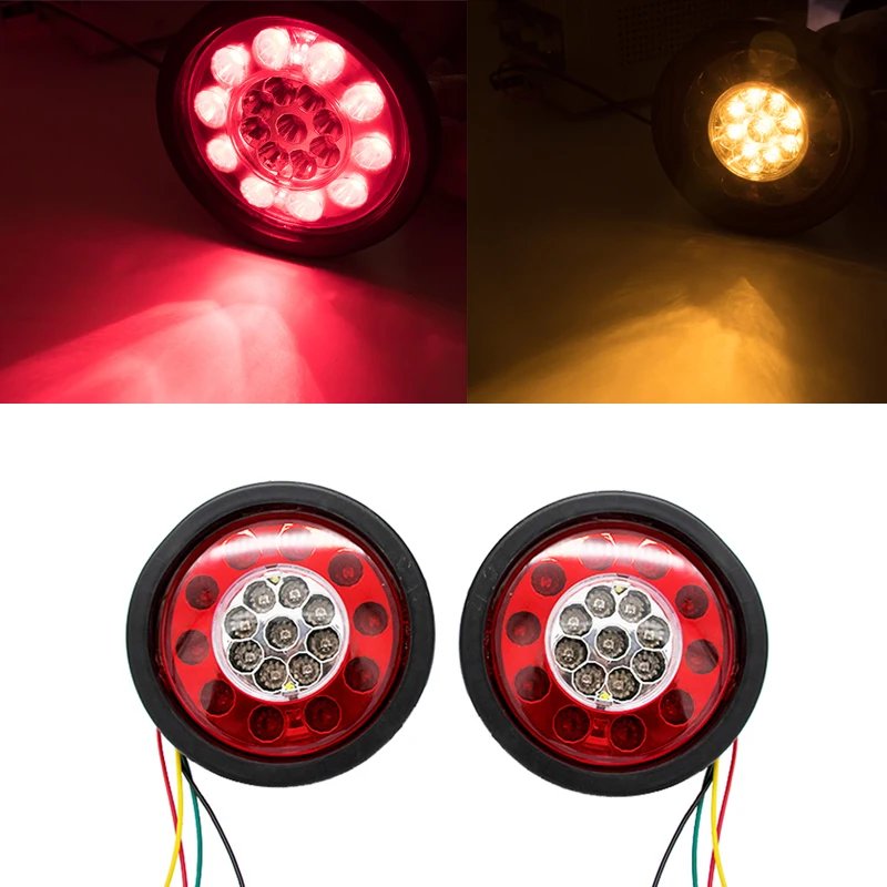 2PCS Round 19 LED Car Truck Trailer Lorry Brake Stop Indicator Turn Tail Light Lamp Waterproof Turn Signal Light Side Lamp
2PCS Round 19 LED Car Truck Trailer Lorry Brake Stop Indicator Turn Tail Light Lamp Waterproof Turn Signal Light Side Lamp