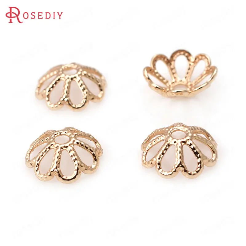 (D111)20 pieces 8mm 24K Champagne Gold Color Plated Brass Flower Beads Caps High Quality Diy Jewelry Accessories
(D111)20 pieces 8mm 24K Champagne Gold Color Plated Brass Flower Beads Caps High Quality Diy Jewelry Accessories