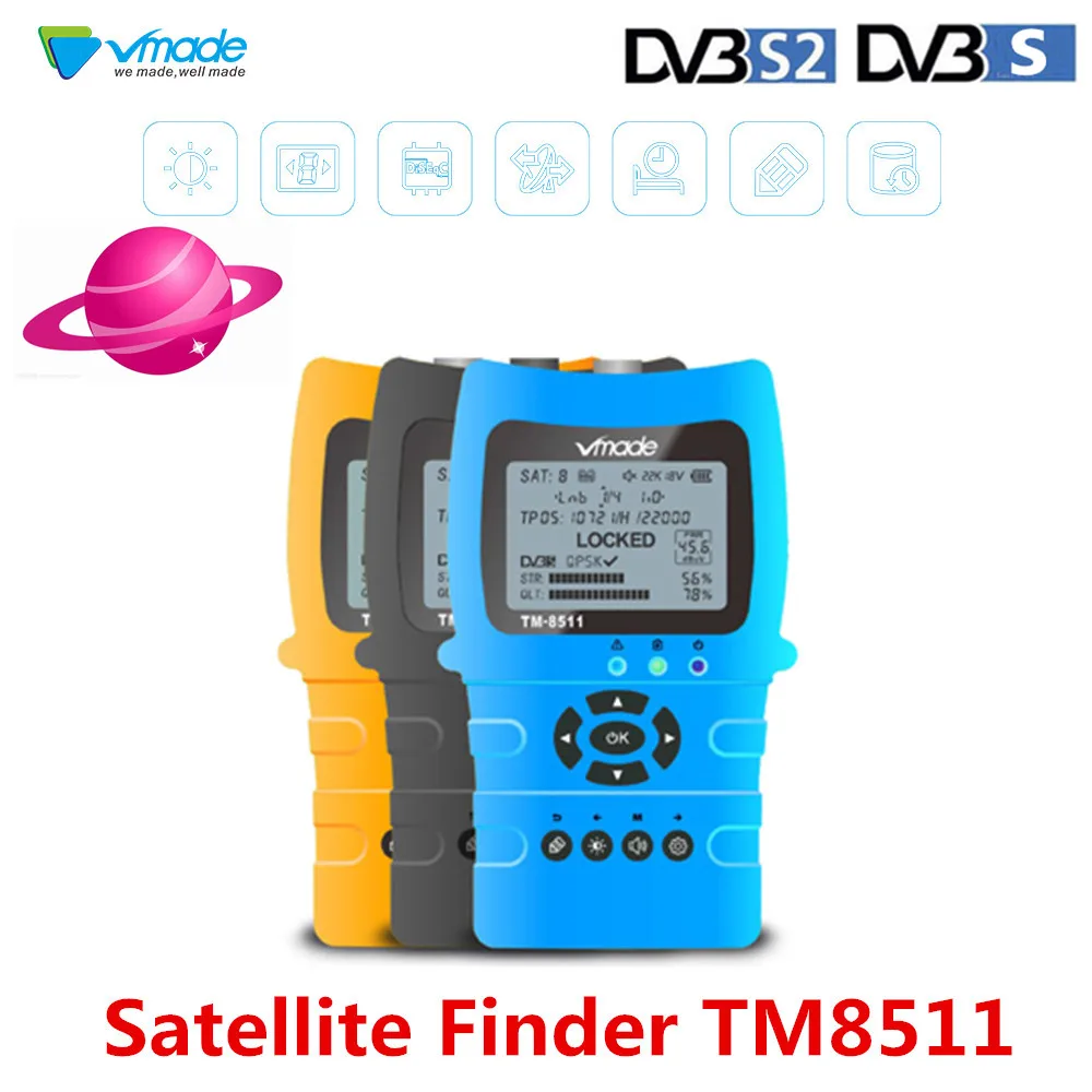 Vmade Satlink TM-8511 DVB-S Satellite Finder FTA Digital Satellite Meter Satellite Finder SatFind TV Finder PK ws6906 WS-6933
Vmade Satlink TM-8511 DVB-S Satellite Finder FTA Digital Satellite Meter Satellite Finder SatFind TV Finder PK ws6906 WS-6933