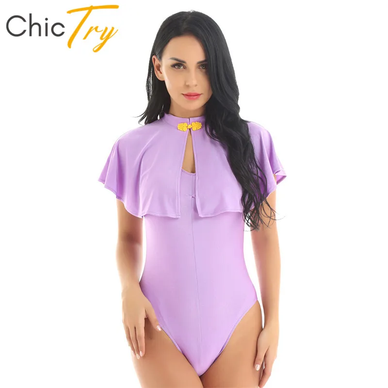 ChicTry Purple Sleeveless Women Gymnastics Bodysuit Ballet Leotard with Short Cape Dancing Set Fancy Stage Show Dance Costume
ChicTry Purple Sleeveless Women Gymnastics Bodysuit Ballet Leotard with Short Cape Dancing Set Fancy Stage Show Dance Costume