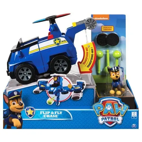 Genuine PAW Patrol Flip & Fly Vehicle-CHASE-Kids Can Have Fun With 2-in-1 Vehicle Transforming it From a Police Cruiser to a Jet
Genuine PAW Patrol Flip & Fly Vehicle-CHASE-Kids Can Have Fun With 2-in-1 Vehicle Transforming it From a Police Cruiser to a Jet