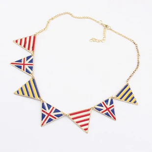Free Shipping 2018 jewelry accessories fashion Punk new triangle flag short design necklace female enamel royal Multicolor women
Free Shipping 2018 jewelry accessories fashion Punk new triangle flag short design necklace female enamel royal Multicolor women