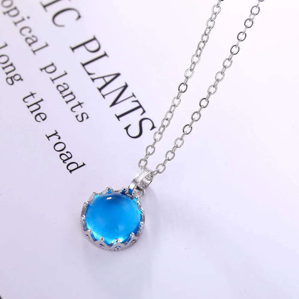 UMKA Blue Dream Island Aurora Necklace Female Crown Natural Import Czech Glass Sea Blue Gradient Crystal Mermaid Necklace
UMKA Blue Dream Island Aurora Necklace Female Crown Natural Import Czech Glass Sea Blue Gradient Crystal Mermaid Necklace