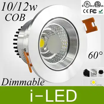 New Arrival 10w 12w Led Ceiling Downlight CREE Cob Led Recessed Lights Dimmable Indoor lighting 90-240v CRI>85 60angle UL CE
New Arrival 10w 12w Led Ceiling Downlight CREE Cob Led Recessed Lights Dimmable Indoor lighting 90-240v CRI>85 60angle UL CE