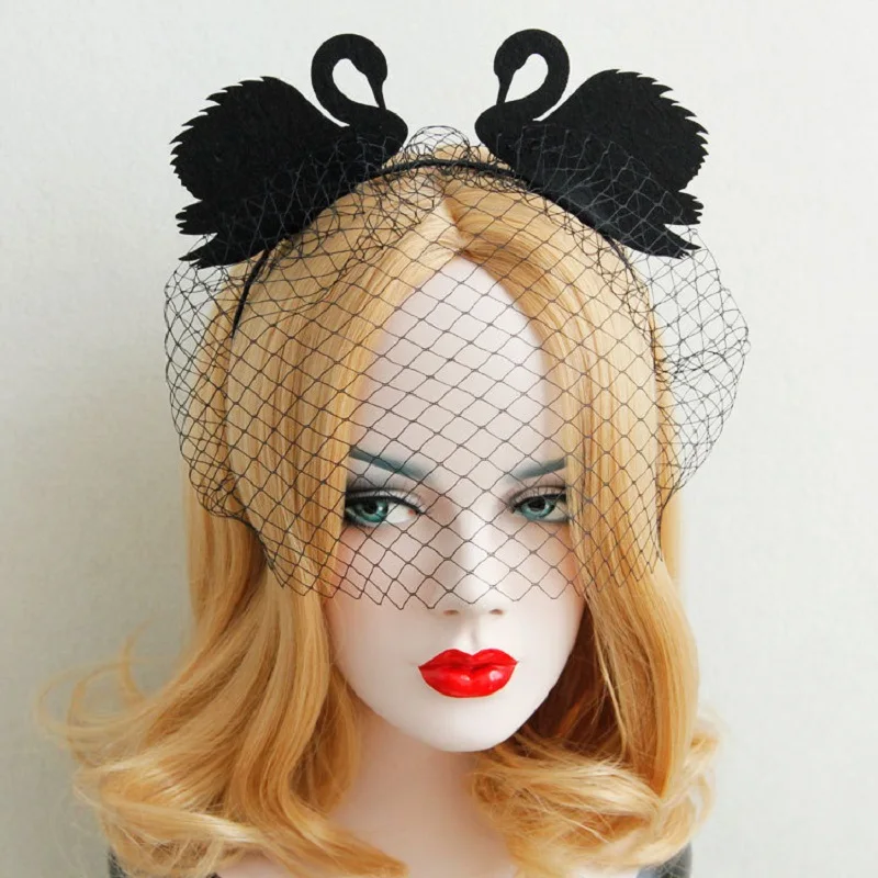Dayoff Europe Exotic Black Lace Mesh Headband Swan Crown Unique Hair Band Forehead jewelry Creative Party Holiday Headband 17
Dayoff Europe Exotic Black Lace Mesh Headband Swan Crown Unique Hair Band Forehead jewelry Creative Party Holiday Headband 17