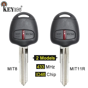 KEYECU 433MHz ID46 Chip Replacement 2 Button Remote Key Fob for Mitsubishi Lancer Outlander MIT8 Left/ MIT11R Right Blade
KEYECU 433MHz ID46 Chip Replacement 2 Button Remote Key Fob for Mitsubishi Lancer Outlander MIT8 Left/ MIT11R Right Blade